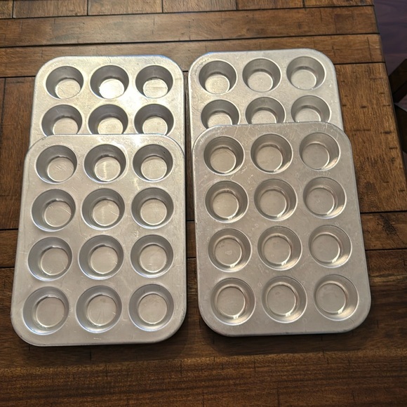 Baking Mini Muffin Aluminum Pans (set of 5) - Picture 2 of 8